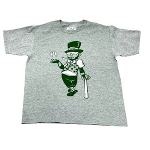 TEESPRING BIG LUCKY DAVID ORTIZ CHILDREN'S FUND ST. PATRICK'S DAY GRAY T-SHIRT